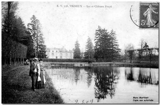 Lac et Chteau Fray vers 1909